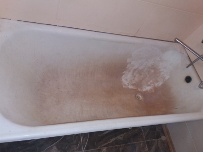 Реставрация старой чугунной ванны в Борисполе